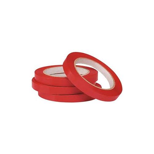 Banda adeziva PVC rosu 9 mm x 66 m