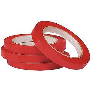 Banda adeziva PVC rosu 9 mm x 66 m