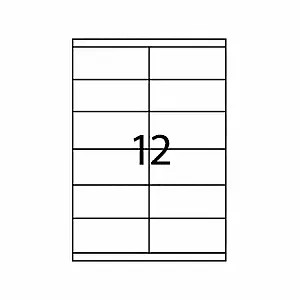 Etichete A-Series, 105 x 48 mm, 1.200 etichete, 100 coli/top