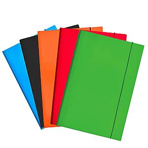 Mapa carton lucios A4 (345*250mm) 700g cu elastic pe latura mare