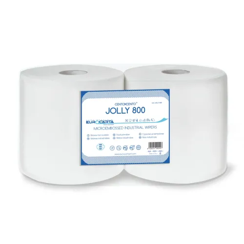 Rola hartie industriala 2 straturi, Eurocarta Jolly 800, 201