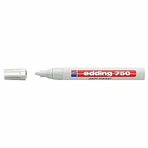 Marker permanent Edding 750, cu vopsea, corp metalic, varf rotund, 2-2-4 mm,