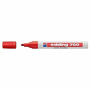 Marker permanent Edding 750, cu vopsea, corp metalic, varf rotund, 2-2-4 mm,