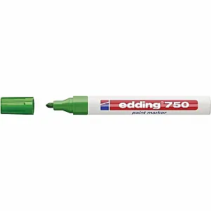 Marker permanent Edding 750, cu vopsea, corp metalic, varf rotund, 2-2-4 mm,