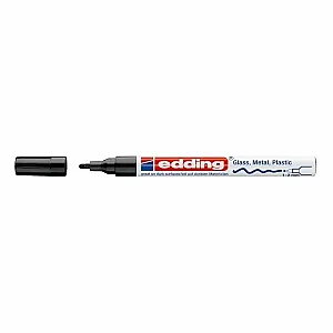Marker permanent Edding 751 cu vopsea, corp metalic, varf rotund, 1-2 mm