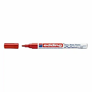 Marker permanent Edding 751 cu vopsea, corp metalic, varf rotund, 1-2 mm