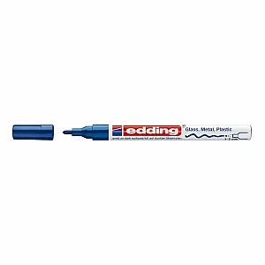Marker permanent Edding 751 cu vopsea, corp metalic, varf rotund, 1-2 mm