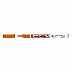 Marker permanent Edding 751 cu vopsea, corp metalic, varf rotund, 1-2 mm