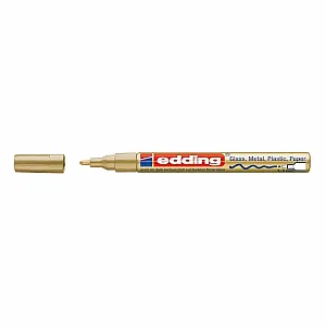 Marker permanent Edding 751 cu vopsea, corp metalic, varf rotund, 1-2 mm