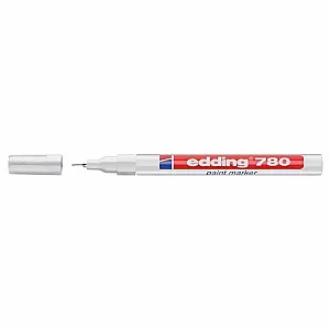 Marker permanent Edding 780, cu vopsea, corp aluminiu, varf rotund, 0.8 mm