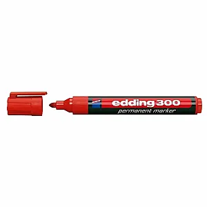 Marker permanent Edding 300, corp plastic, varf rotund, 1.5-3 mm