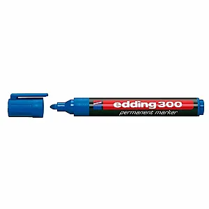 Marker permanent Edding 300, corp plastic, varf rotund, 1.5-3 mm