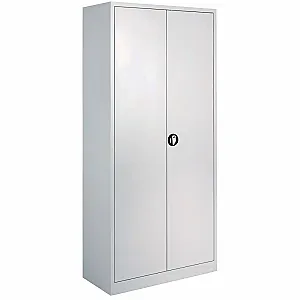 Dulap metalic Ceha, gri, 92x42x195 cm, 2 usi batante si 4 polite