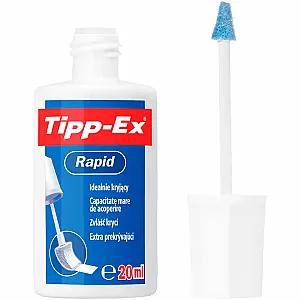Fluid corector Tipp-Ex Rapid, pe baza de solvent cu bure, 20ml