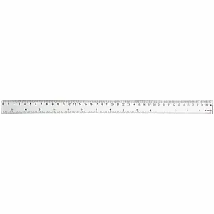 Rigla plastic transparent, 40 cm 