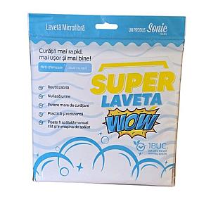  LAVETA UNIVERSALA DIN MICROFIBRA”SUPER LAVETA WOW” 50*50CM, 1BUC