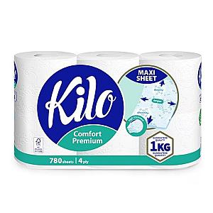 KILO HARTIE IGIENICA ALBA COMFORT PREMIUM, 4STR, 1KG, 780FOI(6 ROLE)