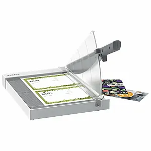Ghilotina Leitz Home Precision, A4, 8 coli, gri