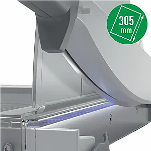 Ghilotina Leitz Home Office Precision, A4, 10 coli, indicator laser inclus, gri