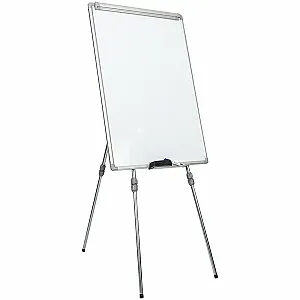 Flipchart magnetic, Noki, INT-619-4F, 70x100 cm, rama aluminiu, trepied ajustabil