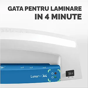 Laminator Fellowes Lunar Plus A4, albastru