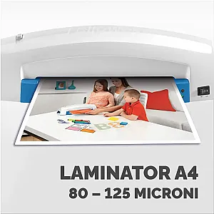 Laminator Fellowes Lunar Plus A4, albastru