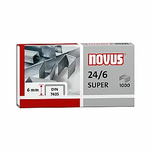 Capse Novus, 24/6 SUPER, 1000 bucati/cutie