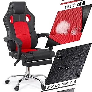 Scaun Gaming de birou cu suport de picioare OFF 3091