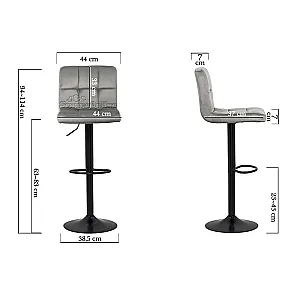 Scaun bar catifea ABS 191B