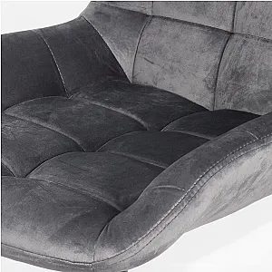 Scaun bar catifea ABS 145 gri