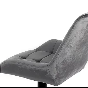 Scaun bar catifea ABS 145 gri