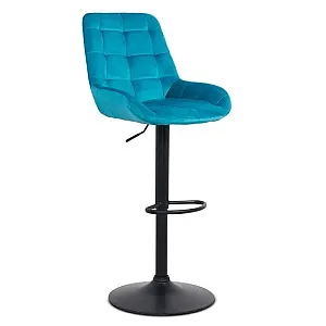 Scaun bar catifea ABS 145 gri