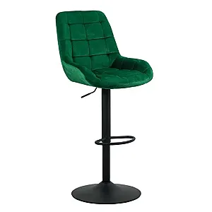 Scaun bar catifea ABS 145 gri
