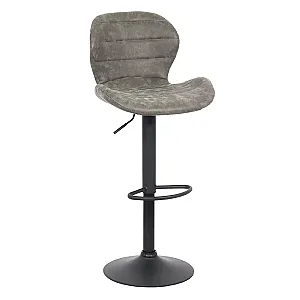 Scaun de bar reglabil imitatie piele intoarsa ABS 144