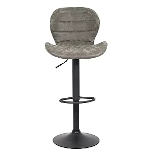 Scaun de bar reglabil imitatie piele intoarsa ABS 144