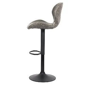 Scaun de bar reglabil imitatie piele intoarsa ABS 144