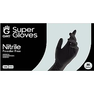 GMT Super Gloves Mănuși Nitril Fără pulbere în culoare Negru   100buc