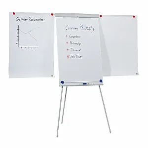 Flipchart magnetic NOBO Essentials, otel lacuit, brate extensibile