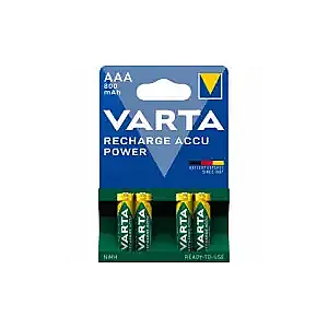 Acumulatori Varta Power, HR03, AAA, 800 mAh, 4 bucati/set