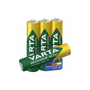 Acumulatori Varta Power, HR03, AAA, 800 mAh, 4 bucati/set