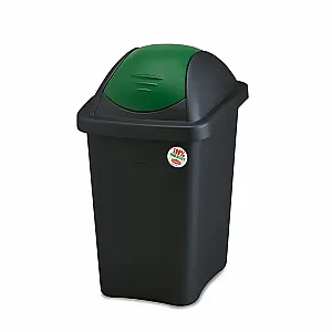 Cos gunoi Multipat 30L capac albastru, rezistent, durabil, colectarea selectiva a deseurilor