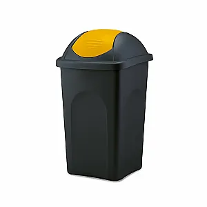 Cos gunoi Multipat 60L capac albastru, rezistent, durabil, colectarea selectiva a deseurilor