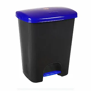 Cos gunoi cu pedala 25L, corp gri,