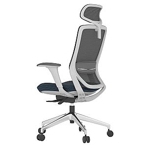 Scaun ergonomic Colin-H, indigo, cu baza aluminiu